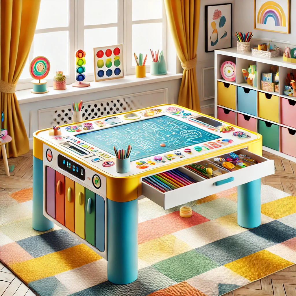 Creative Kids Interactive Gaming Table with Storage